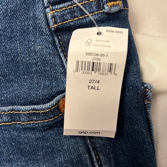 NWT Gap Tall Cigarette High Rise Jean - Picture 6 of 6